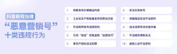 配资炒股配资网站 抖音新规治理“恶意营销号”十大违规行为