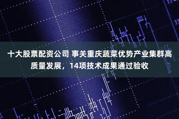 十大股票配资公司 事关重庆蔬菜优势产业集群高质量发展，14项技术成果通过验收